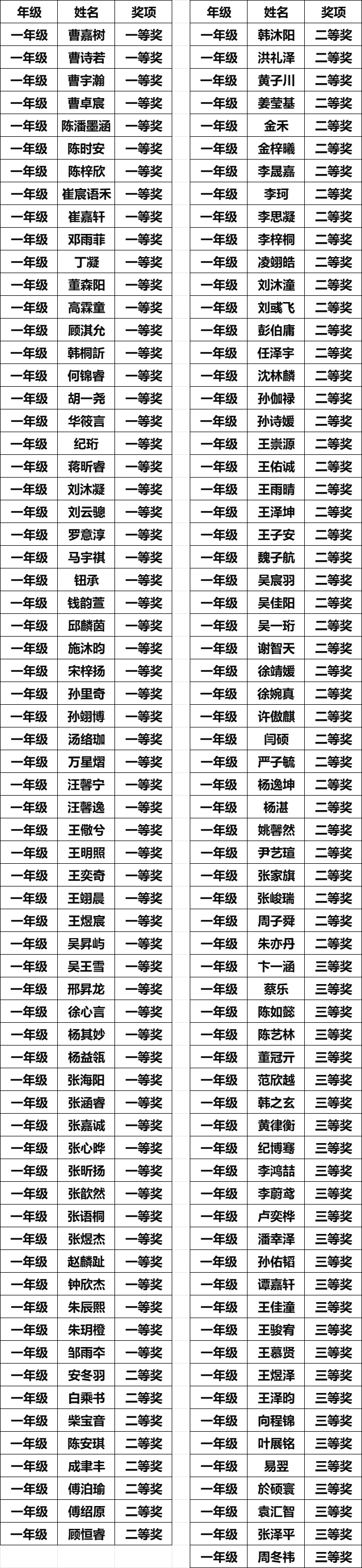 一年级