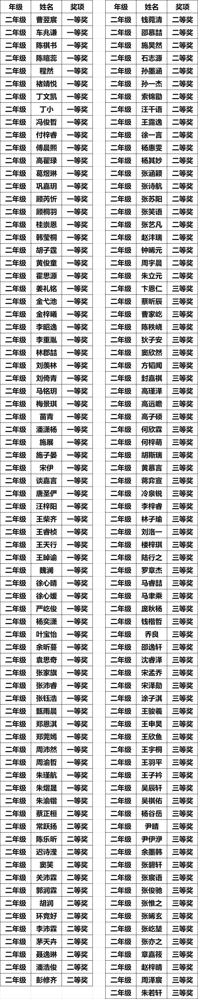二年级